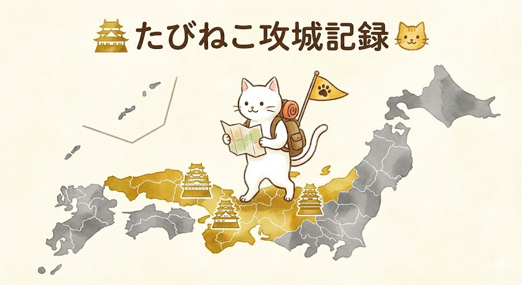 たびねこ攻城記録 イメージイラスト